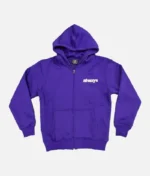 Adwysd Always Purple Zip Up Hoodie