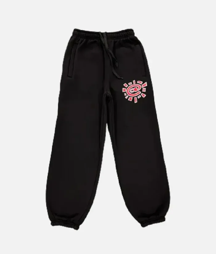 Adwysd Casual Black and Red Joggers